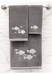 FIGI 2PC Embellished Bath Towel Set