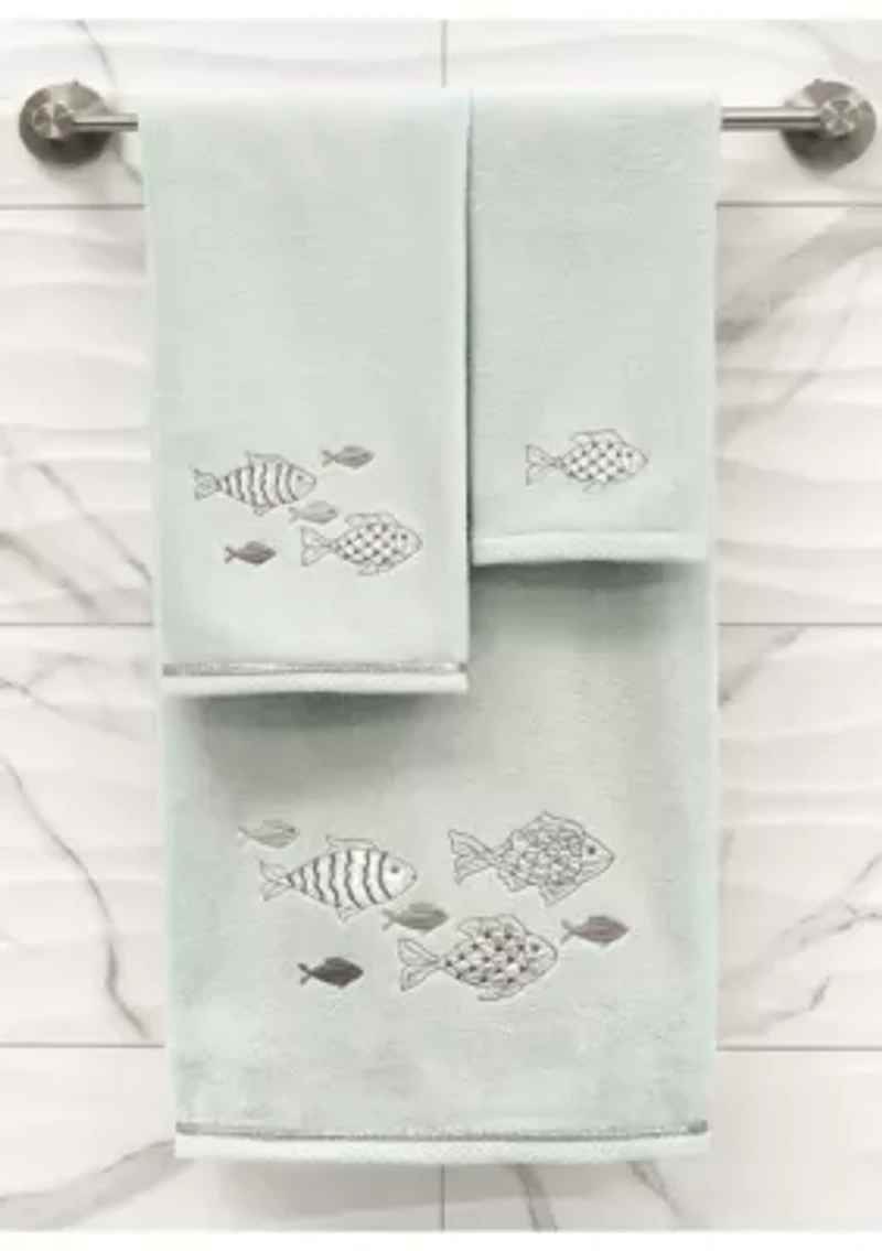 FIGI 2PC Embellished Bath Towel Set