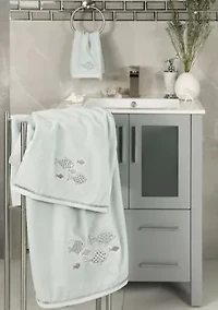 FIGI 2PC Embellished Bath Towel Set
