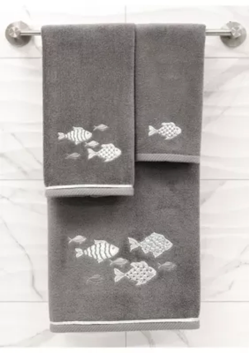 FIGI 2PC Embellished Hand Towel Set