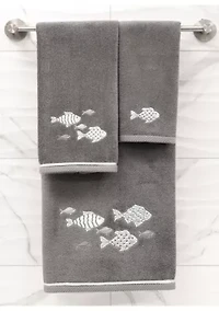 FIGI 2PC Embellished Hand Towel Set