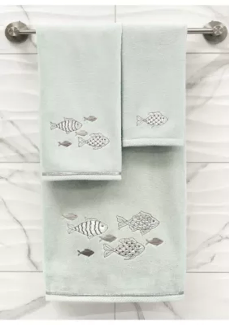 FIGI 2PC Embellished Hand Towel Set