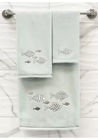 FIGI 2PC Embellished Hand Towel Set