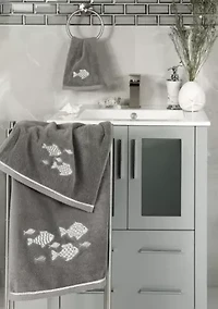 FIGI 2PC Embellished Hand Towel Set