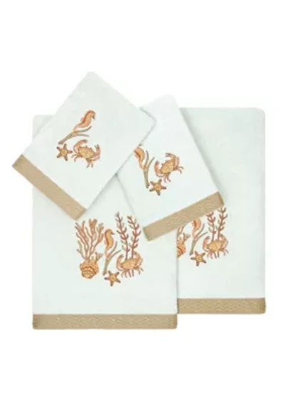AARON 4PC Embellished Towel Set