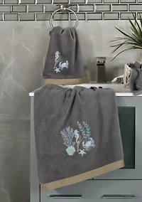 AARON 4PC Embellished Towel Set