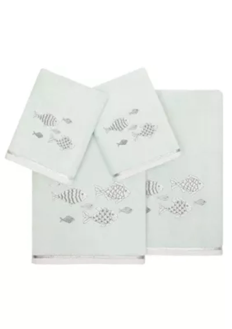 FIGI 4PC Embellished Towel Set