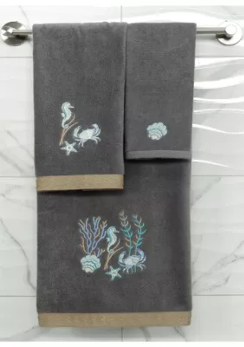 AARON 2PC Embellished Hand Towel Set