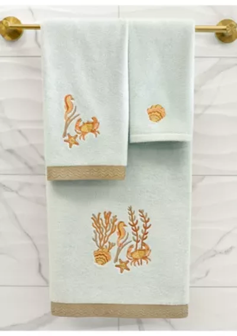 AARON 2PC Embellished Hand Towel Set