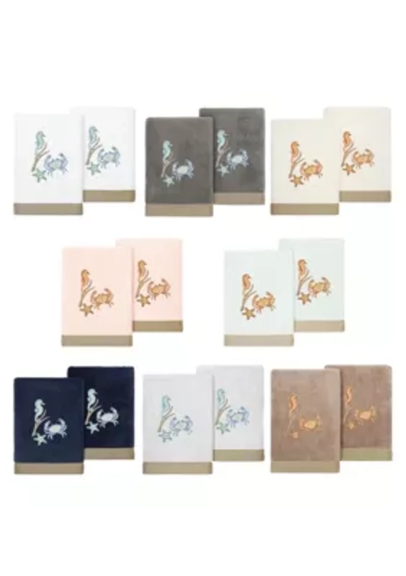 AARON 2PC Embellished Hand Towel Set