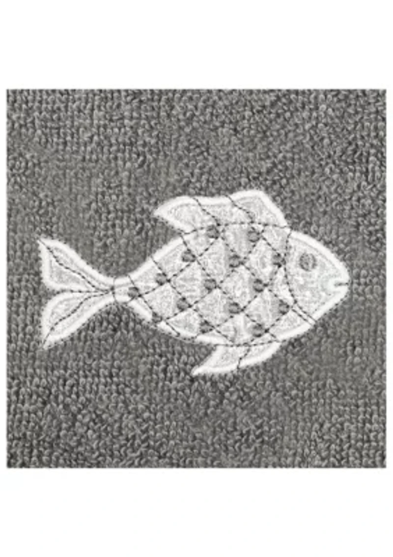 FIGI 2PC Embellished Fingertip Towel Set