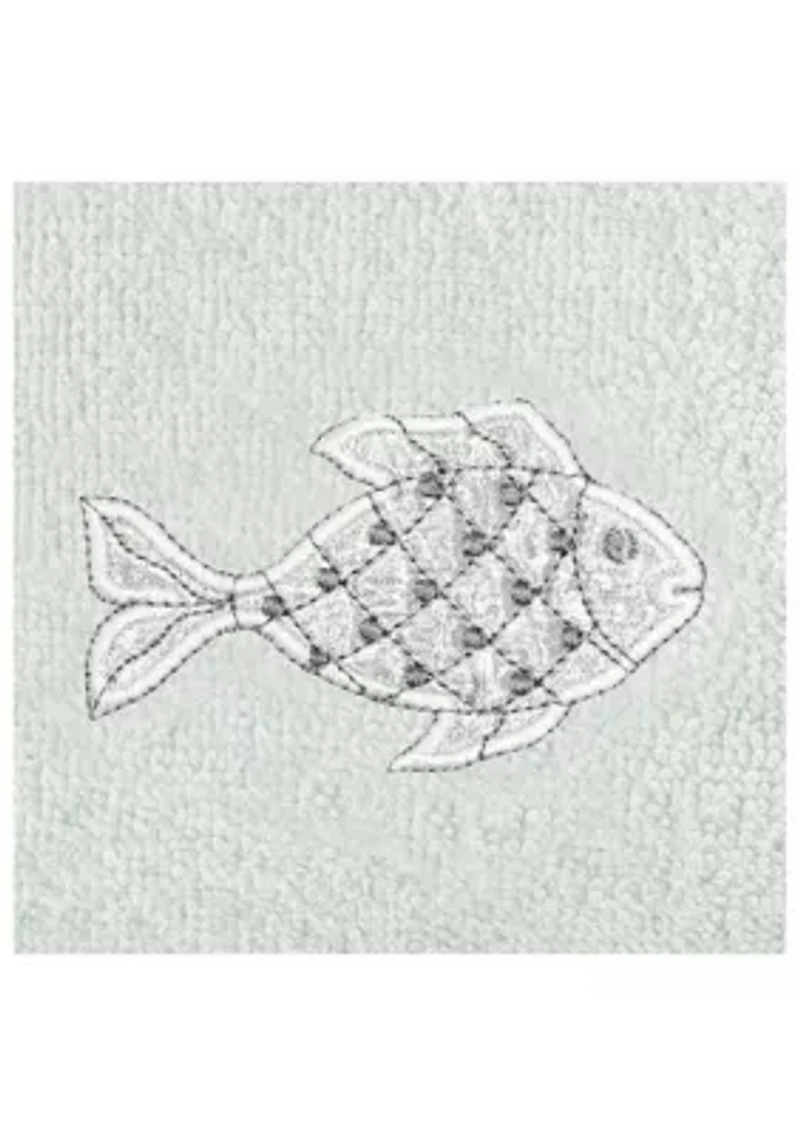 FIGI 2PC Embellished Fingertip Towel Set