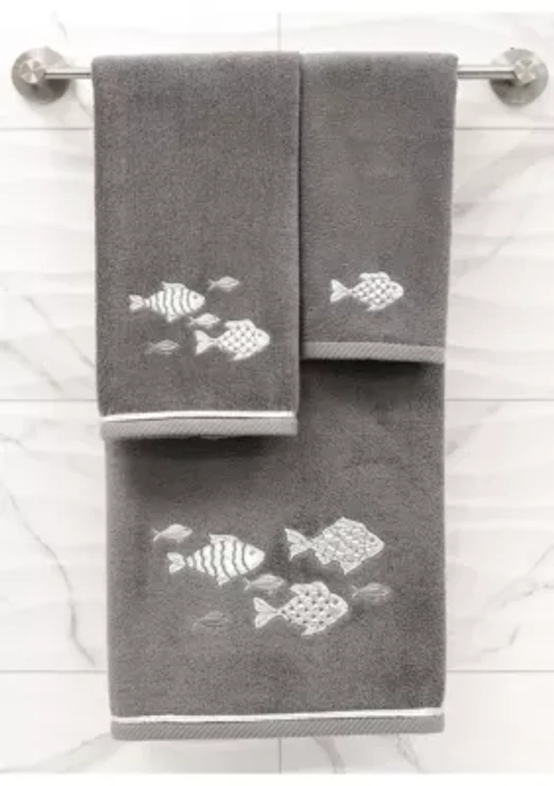 FIGI 2PC Embellished Fingertip Towel Set