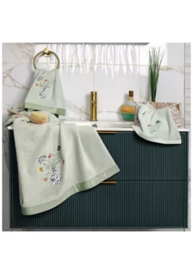 STELLA 2PC Embellished Fingertip Towel Set
