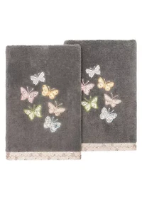 MARIPOSA 2PC Embellished Hand Towel Set