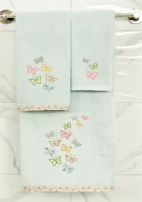 MARIPOSA 2PC Embellished Hand Towel Set