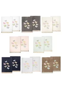 MARIPOSA 2PC Embellished Hand Towel Set