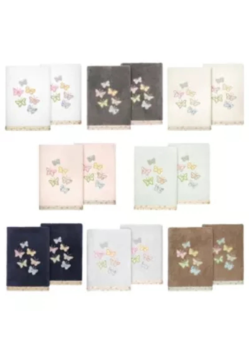 MARIPOSA 2PC Embellished Hand Towel Set