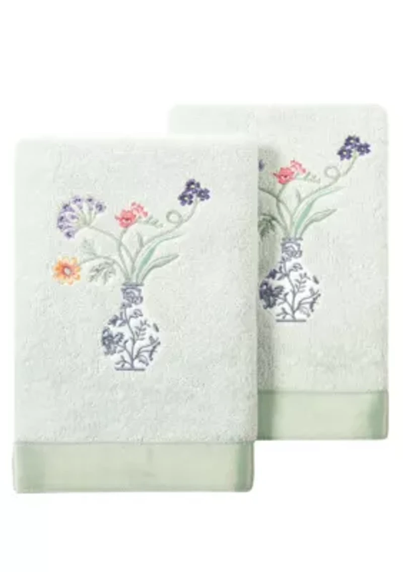STELLA 2PC Embellished Hand Towel Set