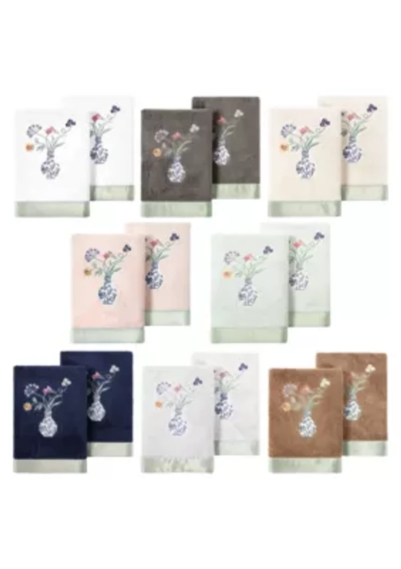STELLA 2PC Embellished Hand Towel Set