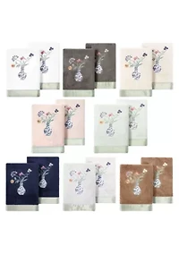 STELLA 2PC Embellished Hand Towel Set