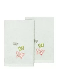 MARIPOSA 2PC Embellished Fingertip Towel Set