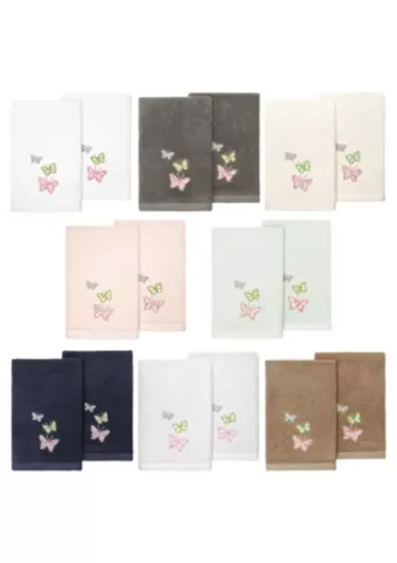 MARIPOSA 2PC Embellished Fingertip Towel Set