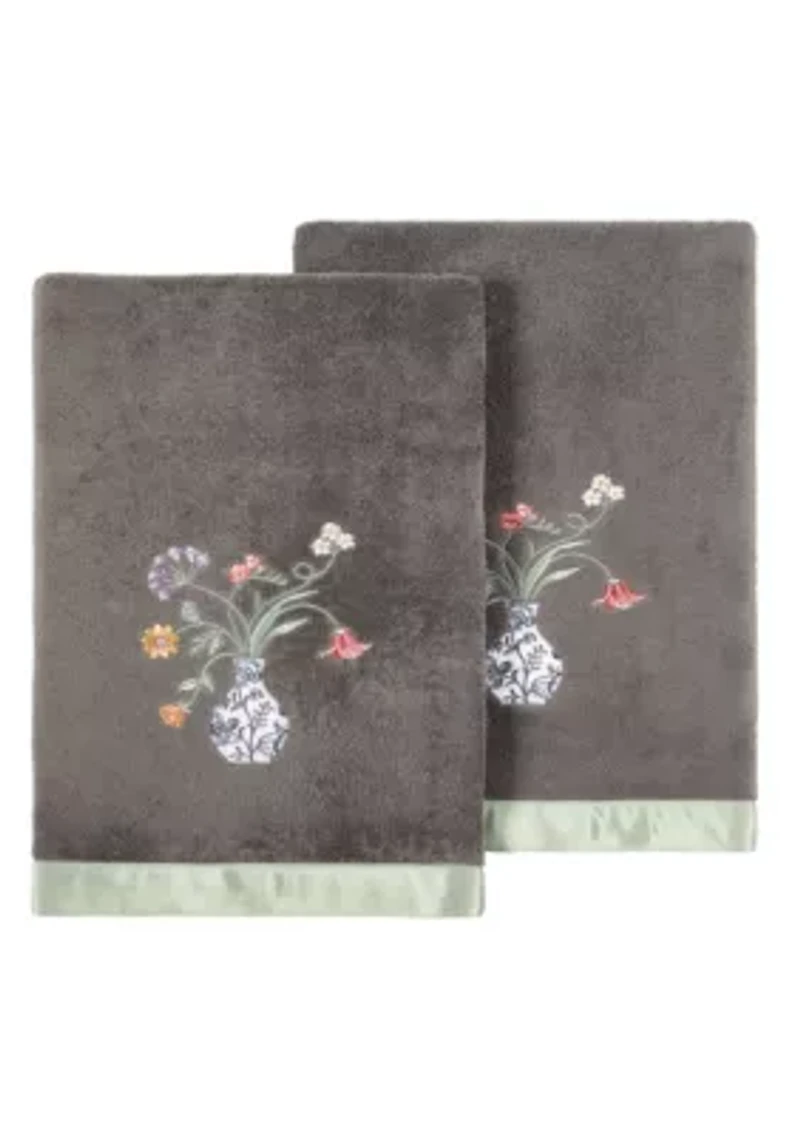 STELLA 2PC Embellished Bath Towel Set