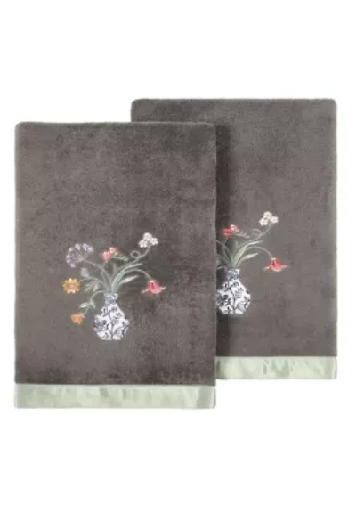 STELLA 2PC Embellished Bath Towel Set