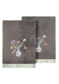 STELLA 2PC Embellished Bath Towel Set