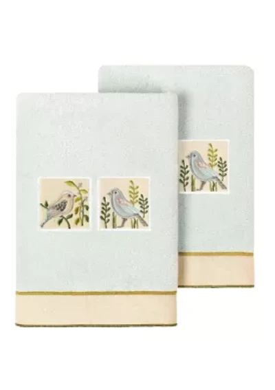 BELINDA 2PC Embellished Hand Towel Set