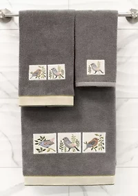 BELINDA 2PC Embellished Hand Towel Set