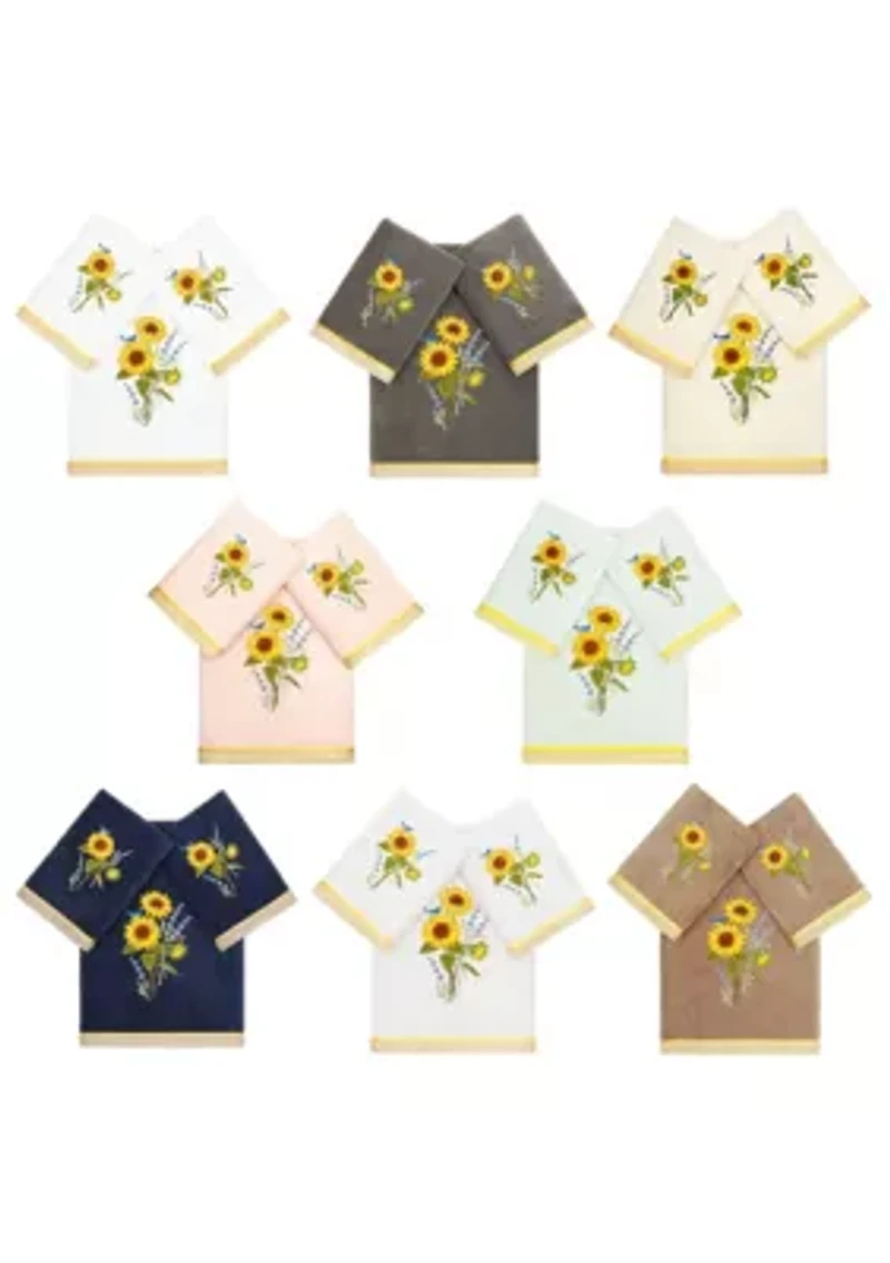 GIRASOL 3PC Embellished Towel Set