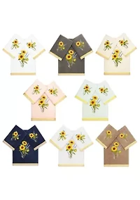 GIRASOL 3PC Embellished Towel Set