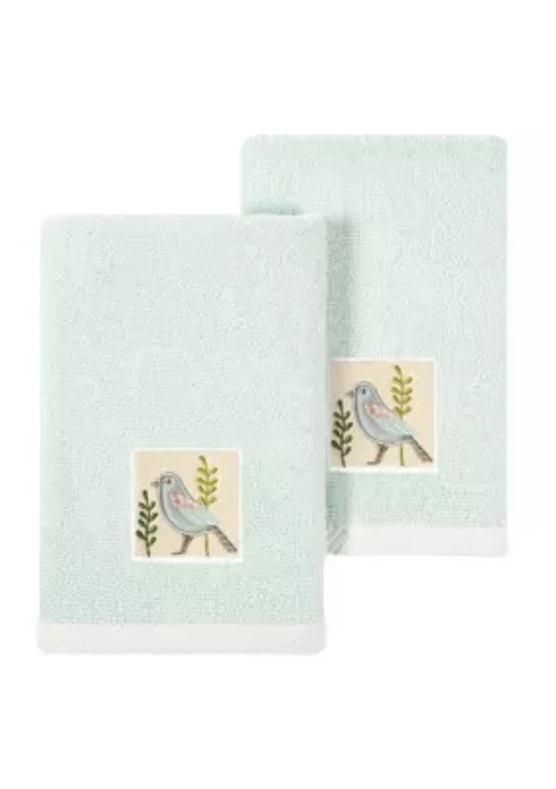 BELINDA 2PC Embellished Fingertip Towel Set
