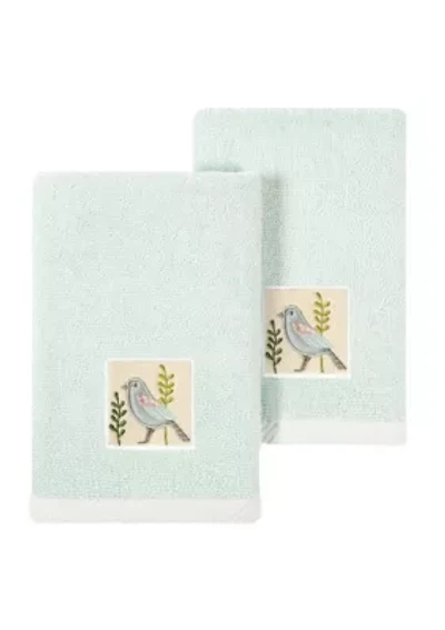 BELINDA 2PC Embellished Fingertip Towel Set
