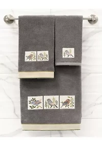 BELINDA 2PC Embellished Bath Towel Set