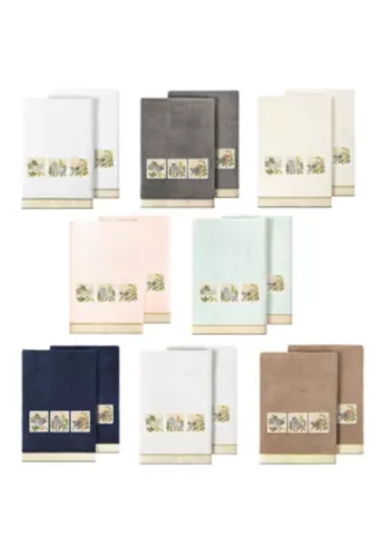 BELINDA 2PC Embellished Bath Towel Set