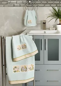 BELINDA 3PC Embellished Towel Set