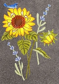 GIRASOL 2PC Embellished Hand Towel Set