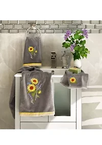 GIRASOL 2PC Embellished Bath Towel Set