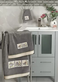 BELINDA 3PC Embellished Towel Set