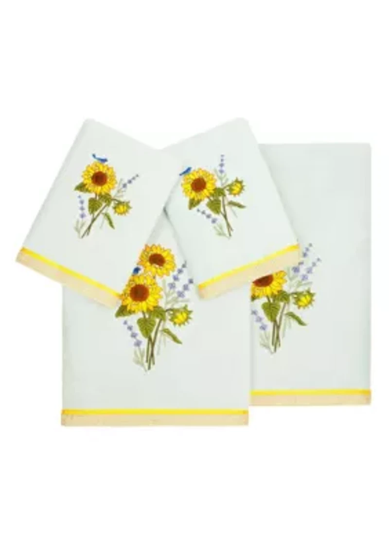 GIRASOL 4PC Embellished Towel Set