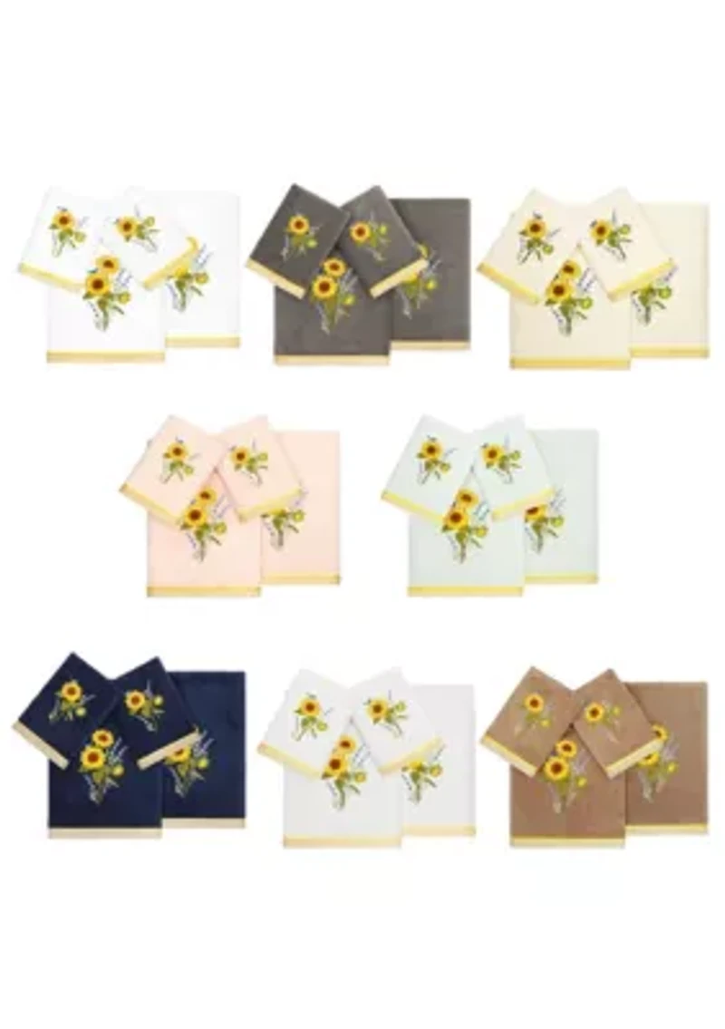 GIRASOL 4PC Embellished Towel Set