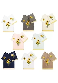 GIRASOL 3PC Embellished Towel Set