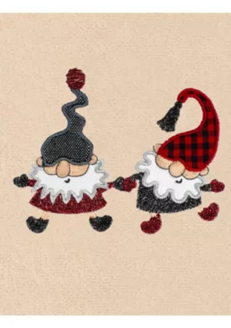 Christmas GNOMES Embroidered Hand Towels (Set of 2)