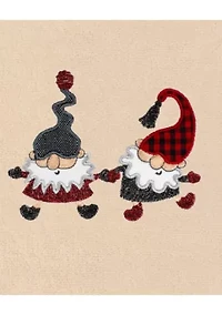 Christmas GNOMES Embroidered Hand Towel