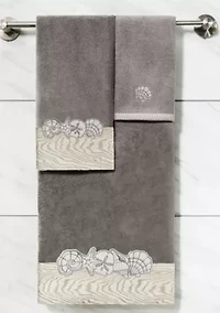SHELL ROW 3PC Embellished Towel Set