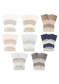 SHELL ROW 3PC Embellished Towel Set