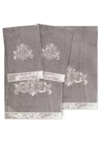 MAY 4PC Embellished Towel Set